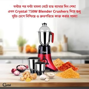 Crystal Mixer Grinder 750W (Premium)