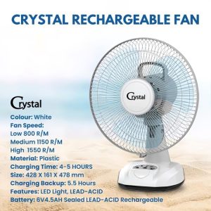 Crystal Rechargeable Fan